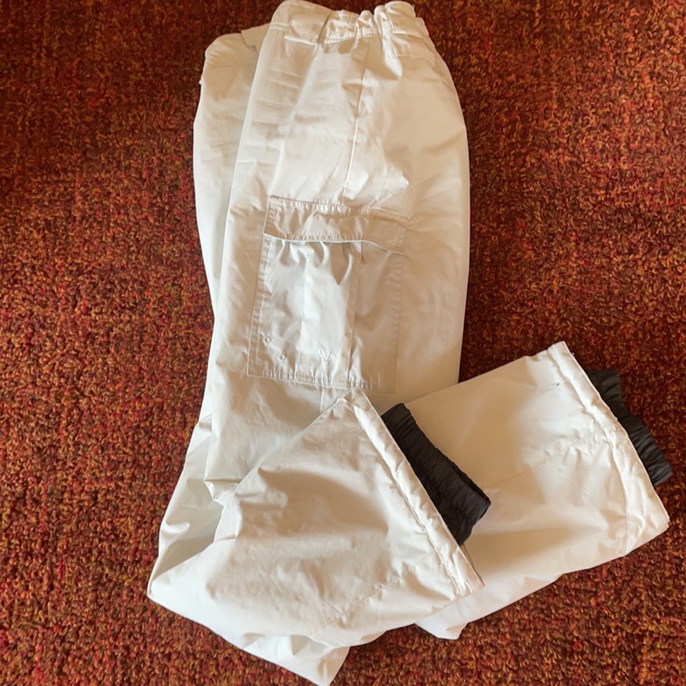 Big Girls Off-white Snow Pants - Picture 3 of 8